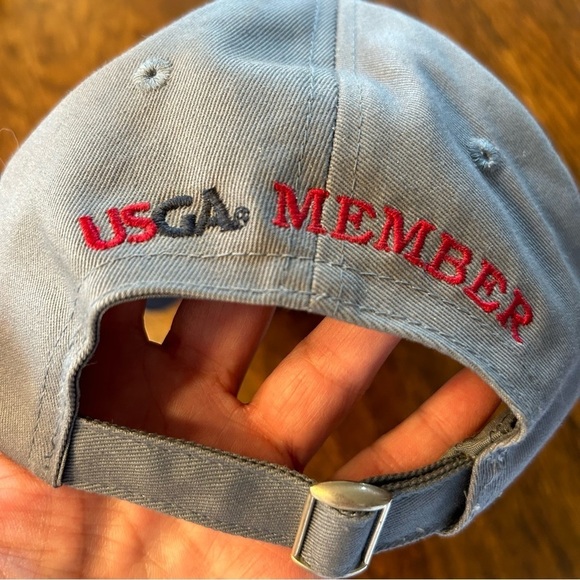US Open Golf Hat Cap 2010 Pebble Beach 110th USGA Member Adjustable Gray - Picture 7 of 8